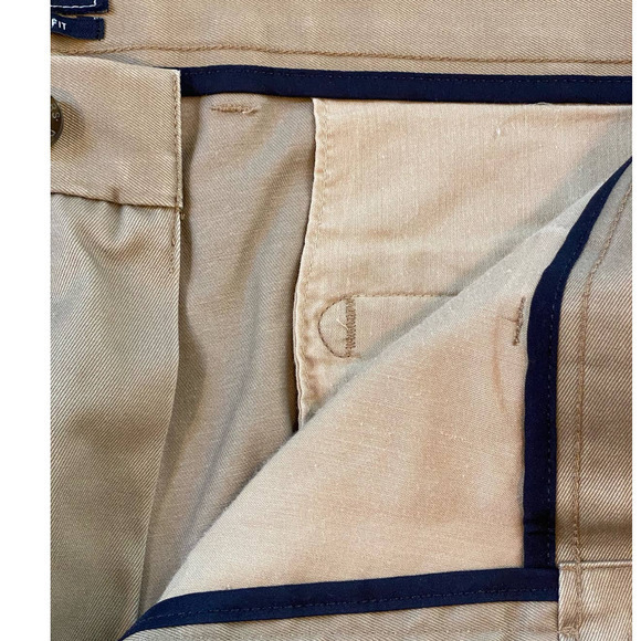 Dockers Khaki Tan‎ Pants D1 Slim Fit Slant Pockets Straight Leg 38x29 EUC - Picture 4 of 10